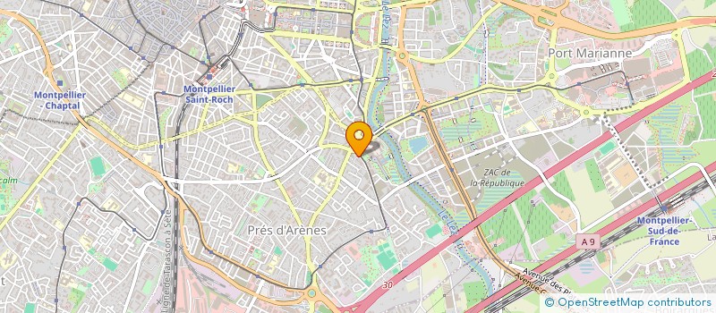 localisation de l'entreprise SCI TRITON à MONTPELLIER