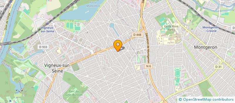 localisation de l'entreprise SCI TRIUMF à VIGNEUX-SUR-SEINE