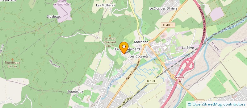 localisation de l'entreprise SCI TRIUMPH  PEYRUIS