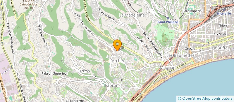 localisation de l'entreprise SCI TRIUMPH  NICE