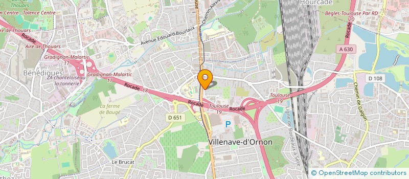 localisation de l'entreprise SCI TRIUMPHET à VILLENAVE-D'ORNON