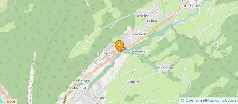 localisation de l'entreprise SCI TRIUMVIRAT à THONES