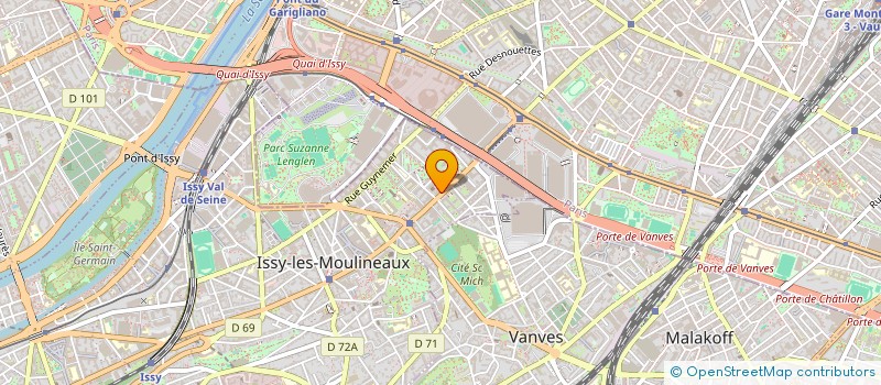 localisation de l'entreprise SCI TRIVAL à ISSY-LES-MOULINEAUX