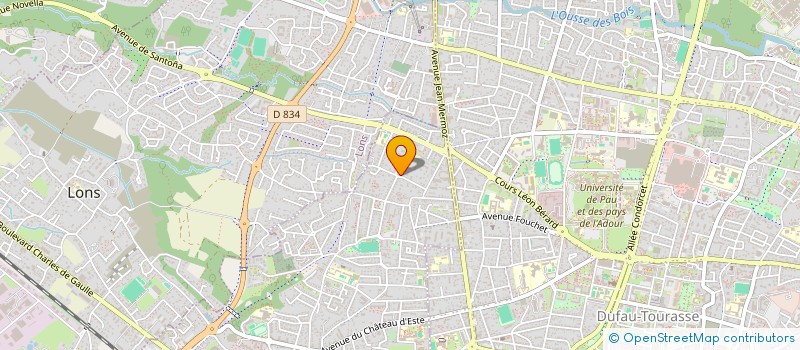 localisation de l'entreprise SCI TRIVERIO IMMOBILIER  BILLERE