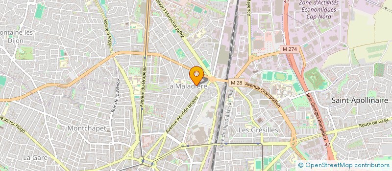 localisation de l'entreprise SCI TRIVIER DUJARDIN à DIJON