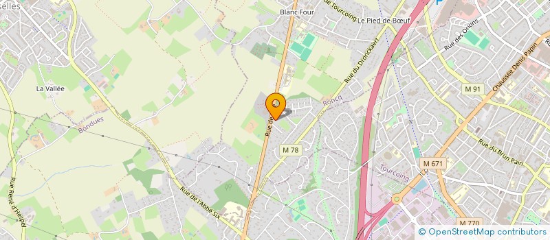 localisation de l'entreprise SCI TRIVIMMO à RONCQ