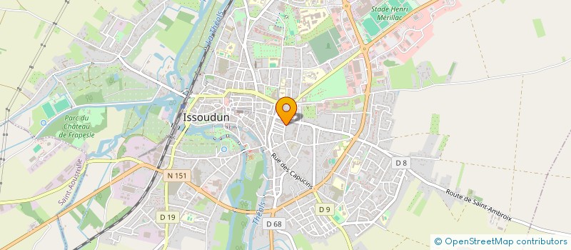 localisation de l'entreprise SCI TRIZAC ABBA à ISSOUDUN
