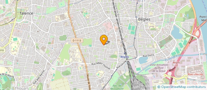 localisation de l'entreprise SCI TRK à BEGLES