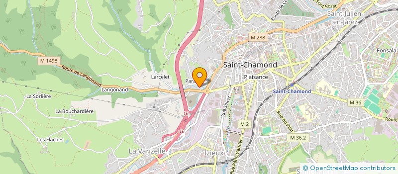 localisation de l'entreprise SCI TRNIMMO  SAINT-CHAMOND