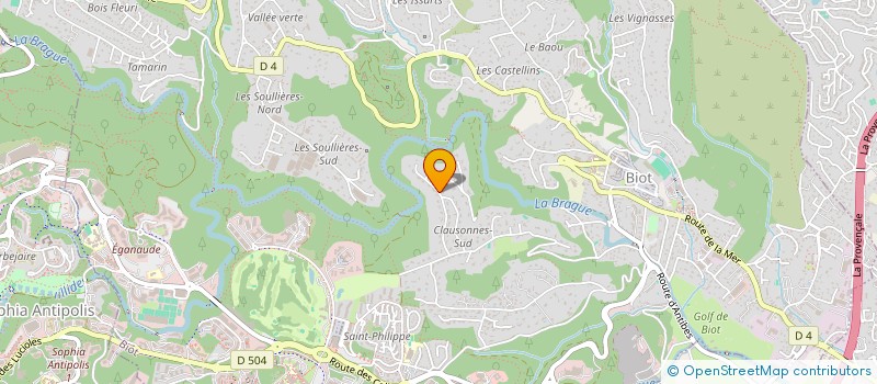 localisation de l'entreprise SCI TROCADERO SCHEFFER  BIOT