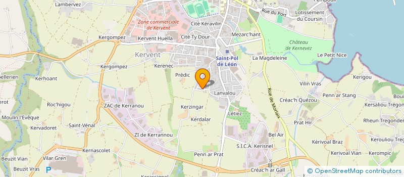 localisation de l'entreprise SCI TROGUEROT  SAINT-POL-DE-LEON