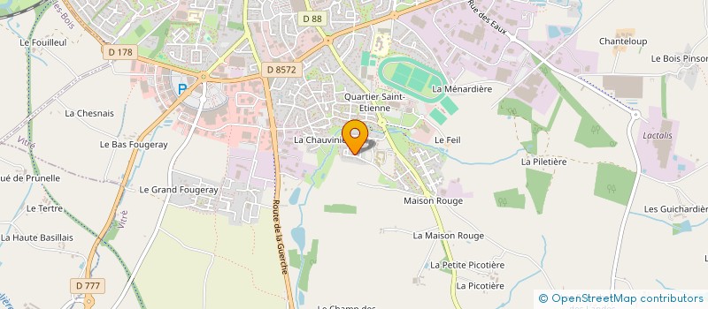 localisation de l'entreprise SCI TROHEL  VITRE