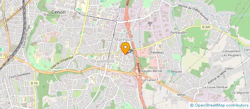 localisation de l'entreprise SCI TROIS A  BOULIAC