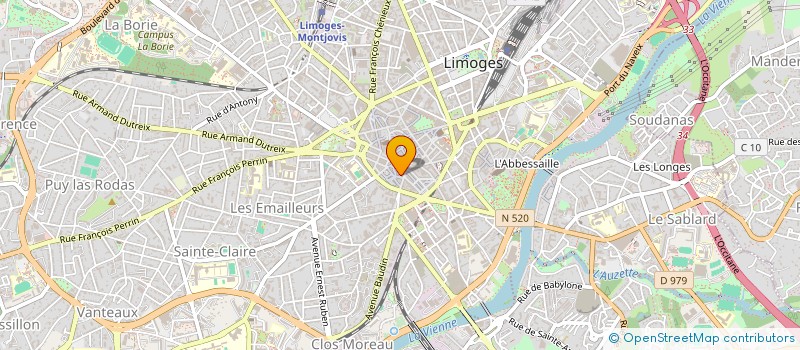 localisation de l'entreprise SCI TROIS A à LIMOGES