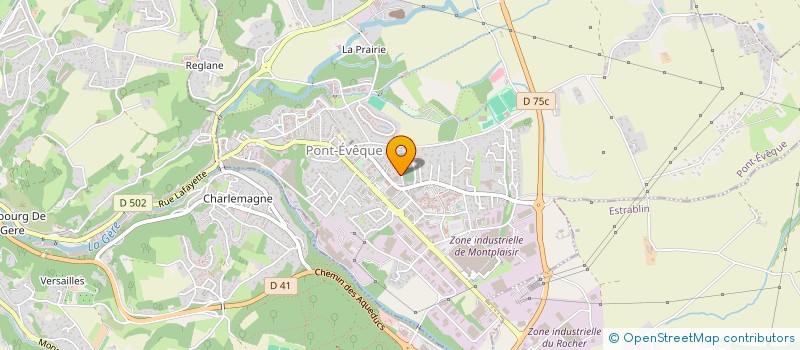 localisation de l'entreprise SCI TROIS BLEUETS  PONT-EVEQUE