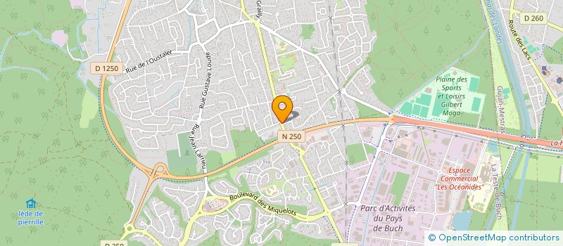 localisation de l'entreprise SCI TROIS CLES à LA TESTE-DE-BUCH