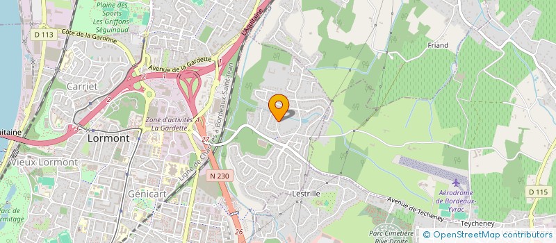 localisation de l'entreprise SCI TROIS D  LORMONT