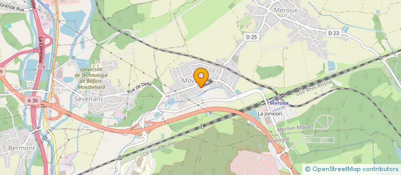 localisation de l'entreprise SCI TROIS DANJOU à MEROUX-MOVAL