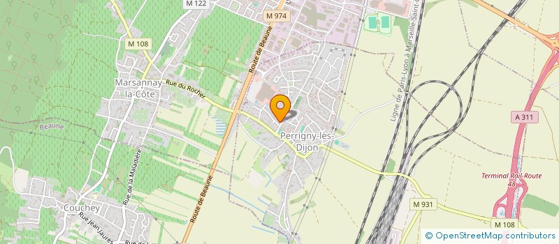 localisation de l'entreprise SCI TROIS F  PERRIGNY-LES-DIJON