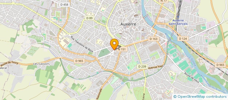 localisation de l'entreprise SCI TROIS H à AUXERRE