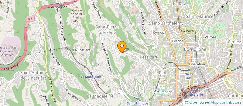 localisation de l'entreprise SCI TROIS LE GUEN à NICE