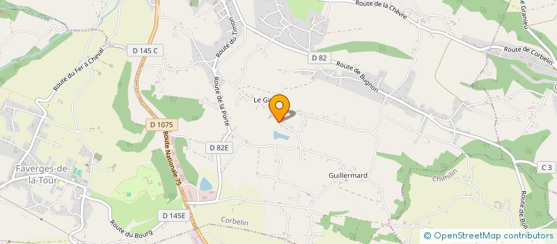 localisation de l'entreprise SCI TROIS LS  CORBELIN