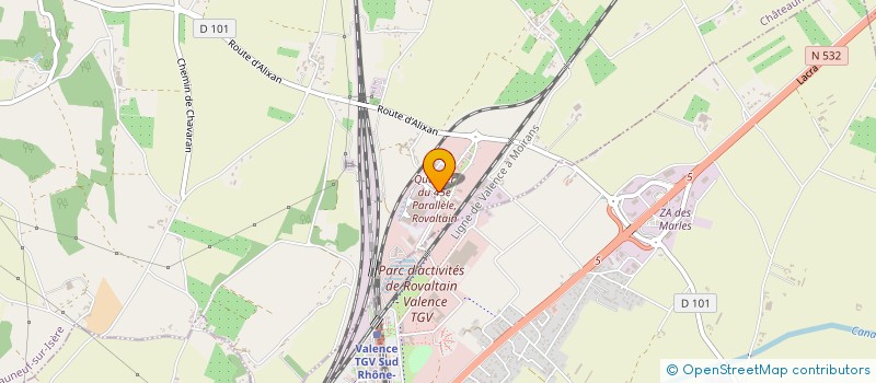 localisation de l'entreprise SCI TROIS M  CHATEAUNEUF-SUR-ISERE