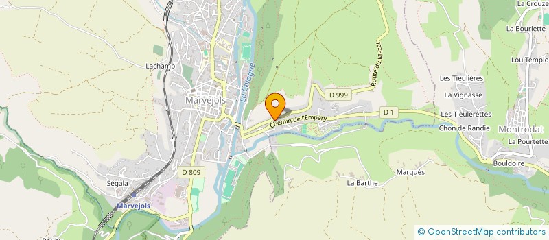 localisation de l'entreprise SCI TROIS PLUS UN  MARVEJOLS