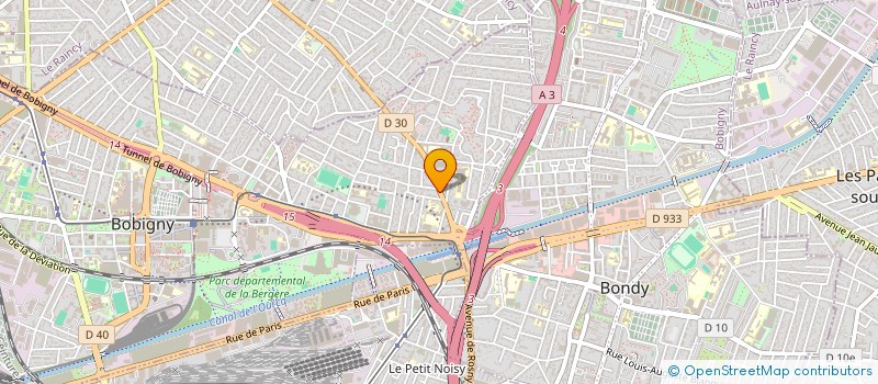 localisation de l'entreprise SCI TROIS S.  BOBIGNY