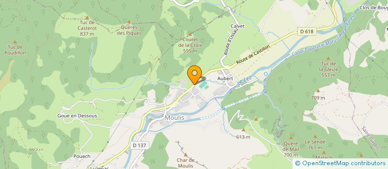 localisation de l'entreprise SCI TROIS TRIBUS à MOULIS