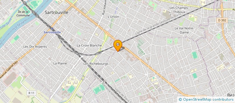 localisation de l'entreprise SCI TROISELLES  HOUILLES