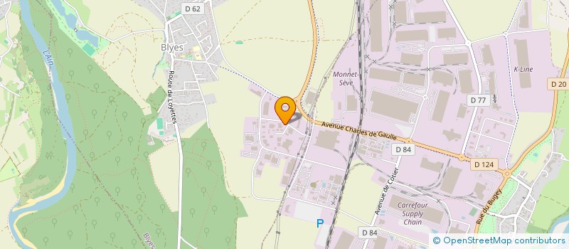 localisation de l'entreprise SCI TROIZHER  BLYES