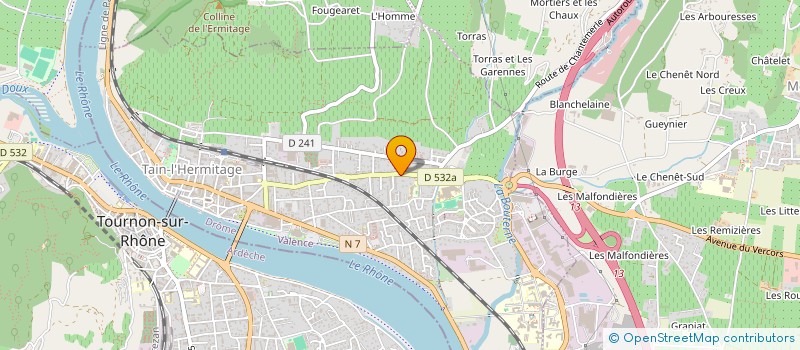 localisation de l'entreprise SCI TROLLAT-VEYSSEYRE  TAIN L HERMITAGE