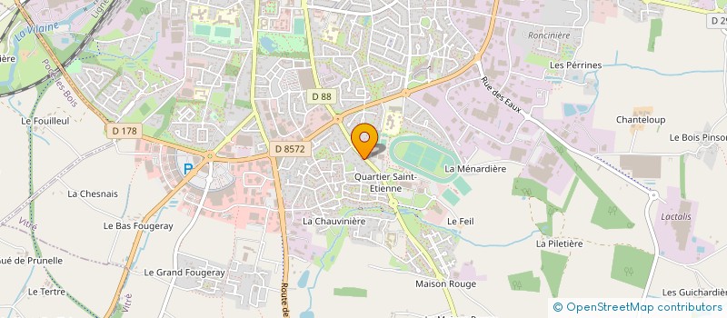 localisation de l'entreprise SCI TROLLEMENHIR  VITRE
