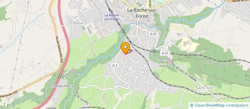 localisation de l'entreprise SCI TROMBERT  LA ROCHE-SUR-FORON