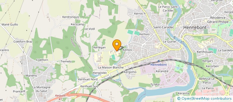 localisation de l'entreprise SCI TROME  HENNEBONT