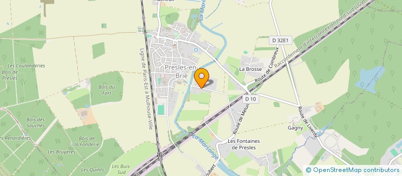 localisation de l'entreprise SCI TROMPETTISSIMO  PRESLES-EN-BRIE