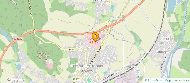 localisation de l'entreprise SCI TRON VERT  RIBECOURT-DRESLINCOURT