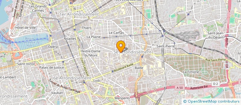 localisation de l'entreprise SCI TRONE  MARSEILLE