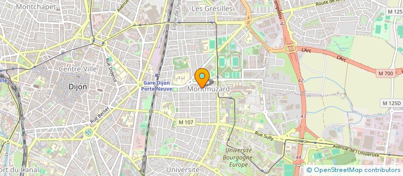 localisation de l'entreprise SCI TROPIC à DIJON