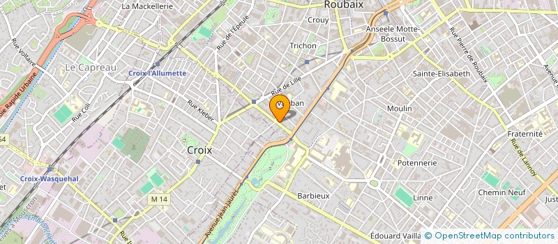 localisation de l'entreprise SCI TROPICALEID  ROUBAIX