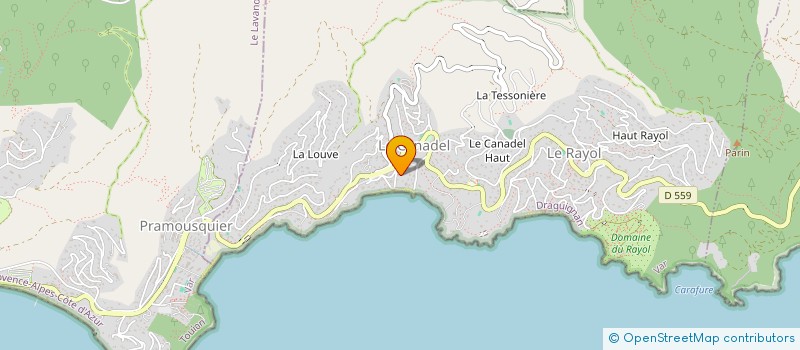 localisation de l'entreprise SCI TROPICANA à RAYOL-CANADEL-SUR-MER
