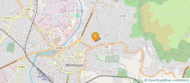 localisation de l'entreprise SCI TROPIQUES à MONTLUCON
