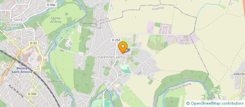 localisation de l'entreprise SCI TROTTINE  VARENNES-JARCY