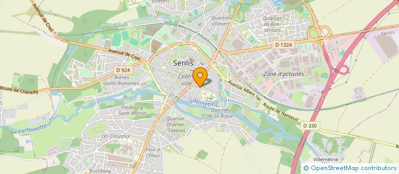 localisation de l'entreprise SCI TROUBLEU  SENLIS