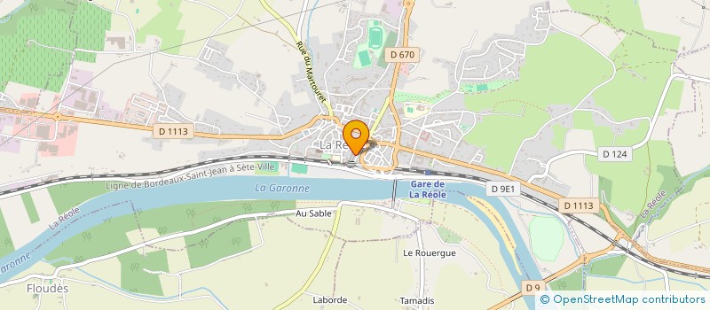 localisation de l'entreprise SCI TROUNA  LA REOLE