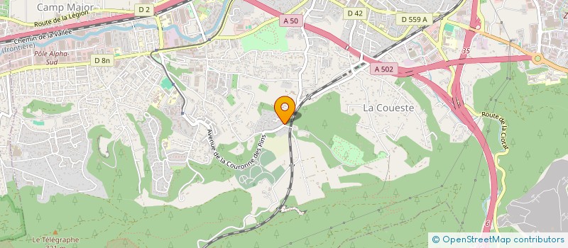 localisation de l'entreprise SCI TROUVETOUT à AUBAGNE