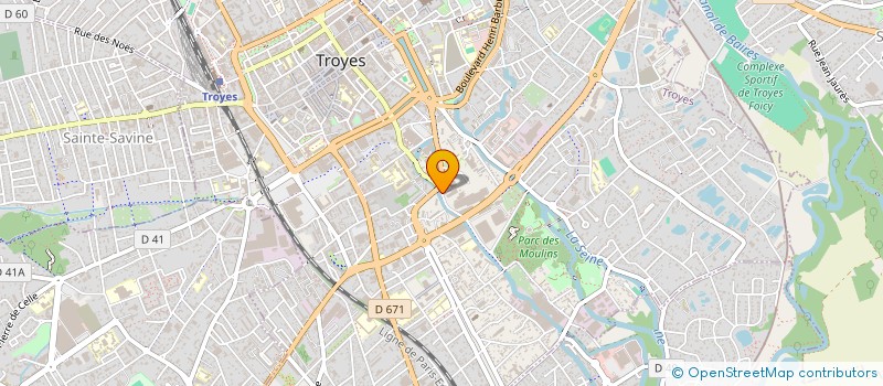 localisation de l'entreprise SCI TROYES OUEST à TROYES