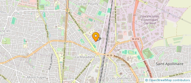 localisation de l'entreprise SCI TRUCHOT SWIAT à DIJON