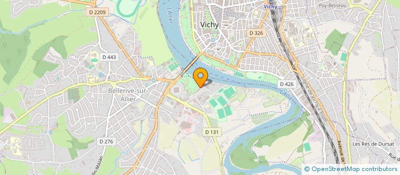 localisation de l'entreprise SCI TRUCKS & BIKES  BELLERIVE SUR ALLIER